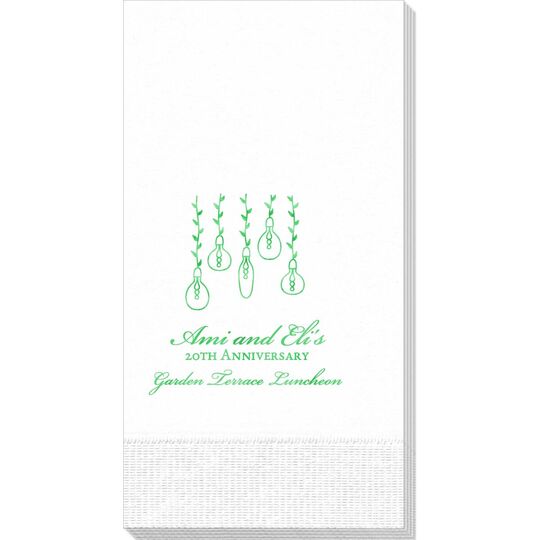 Hanging Vine Lights Guest Towels